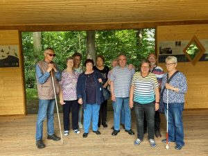 Bild von der Kegelgruppe am Badehaus